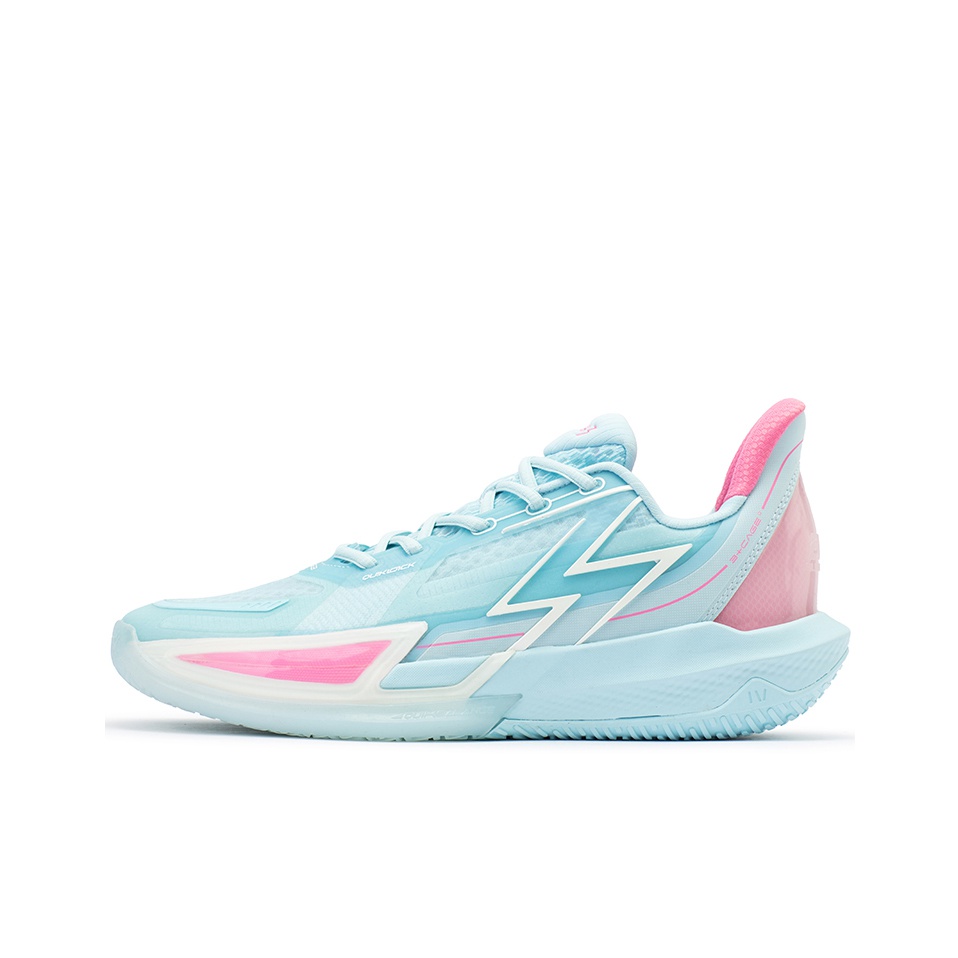 361 Big3 4.0 QUICK Basketball Shoes Unisex Low Top Blue Pink POIZON