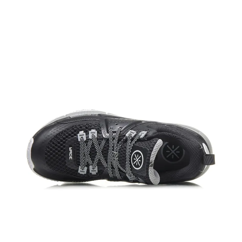 LiNing All City 6 Slip Resistant And Abrasion Resistant Support Low Top Basketball Shoes Men's Black Gray-2