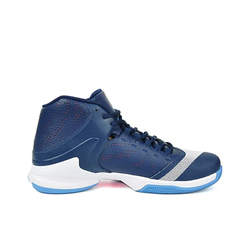 Jordan Super.Fly 4 Cushioning Anti-Slip And Wear-Resistant Coverage High-Top Basketball Shoes Men's White Blue-1
