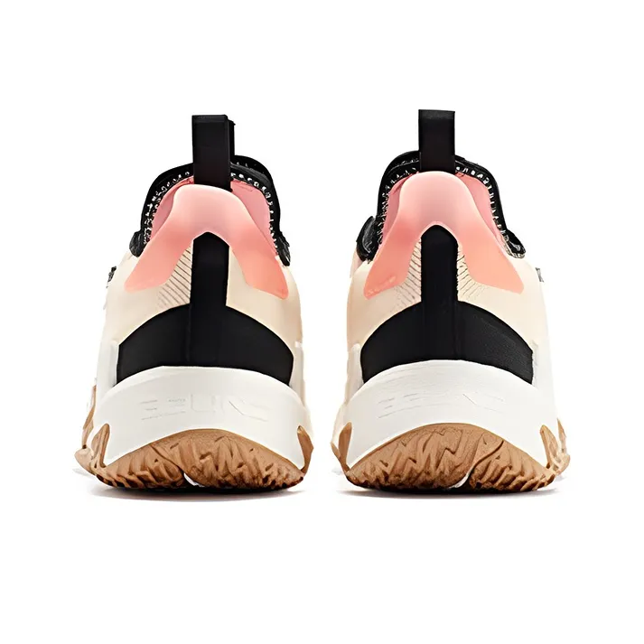 361° Shadow Blade 2 Cushioning Anti Slip And Wear Resistant Coverage Support Low Top Basketball Shoes Men's Soft Pink-2