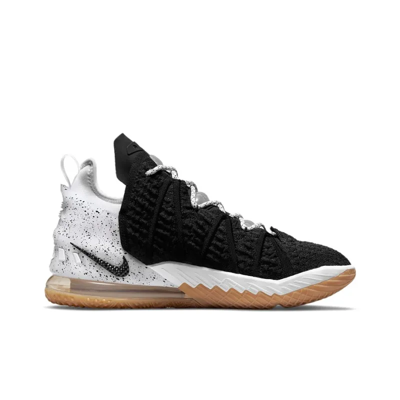 Nike LeBron 18 'Black White Gum'-1