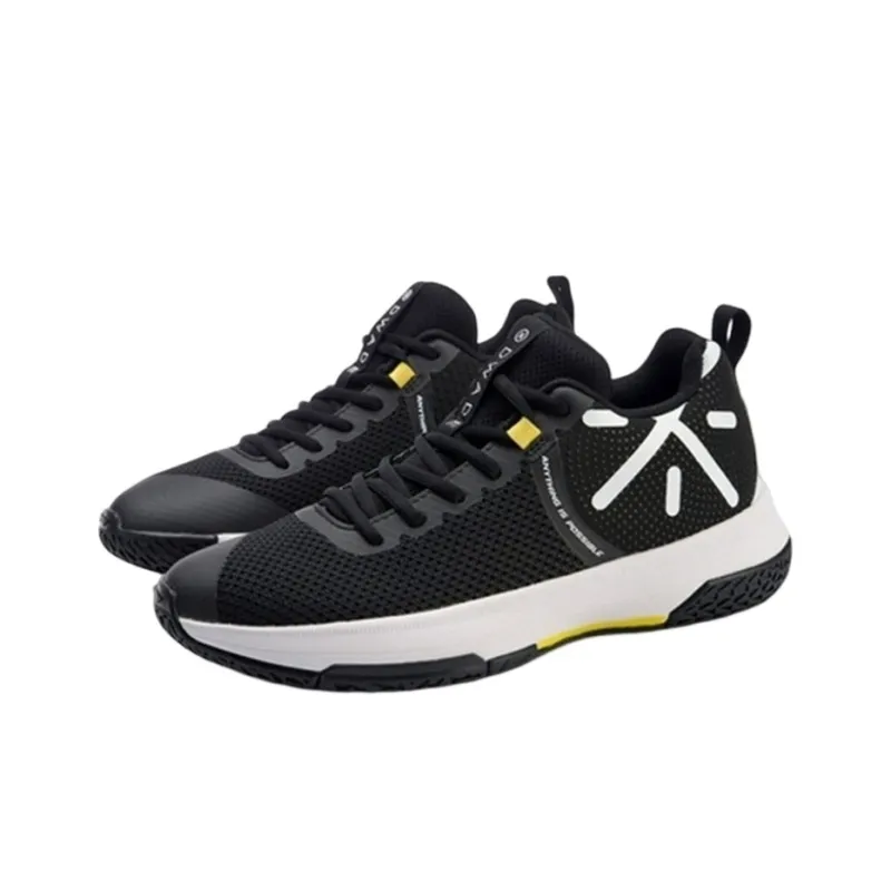 LiNing Non attack Cushioning Low Top Basketball Shoes Men's Black White-2