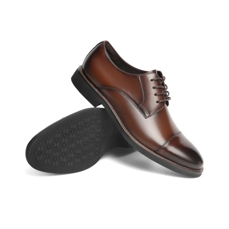 BELLE Dress Shoes Men Low Top Black/Brown-9