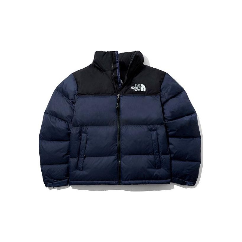 North face puffer jacket navy blue deals
