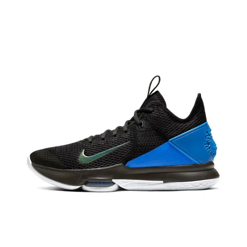 Nike Witness 4 Basketball Shoes Men Low-Top Black/Blue/White