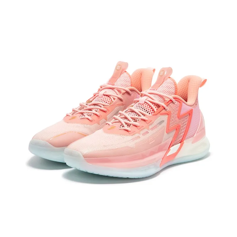 361° BIG3 4.0 PRO Low Top QU!KFLAME Performance Basketball Shoes Men's Pale Peach Pink-2