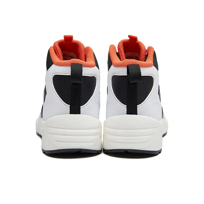 361° QU!KFOAM Basketball Shoes Women's Mid Top White/Orange/Black-2