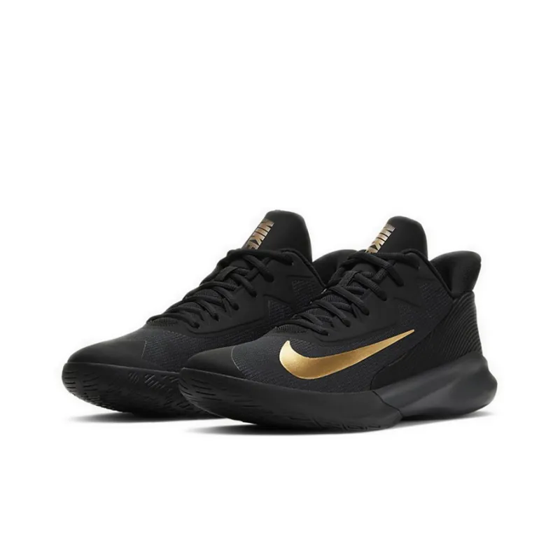 Nike Precision 4 Black Metallic Gold-2