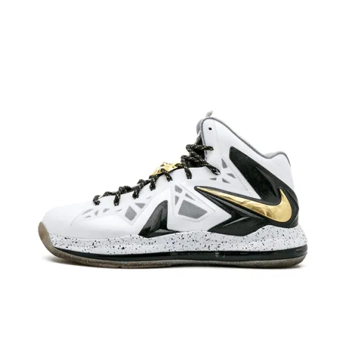 Nike LeBron X Elite+ White Gold