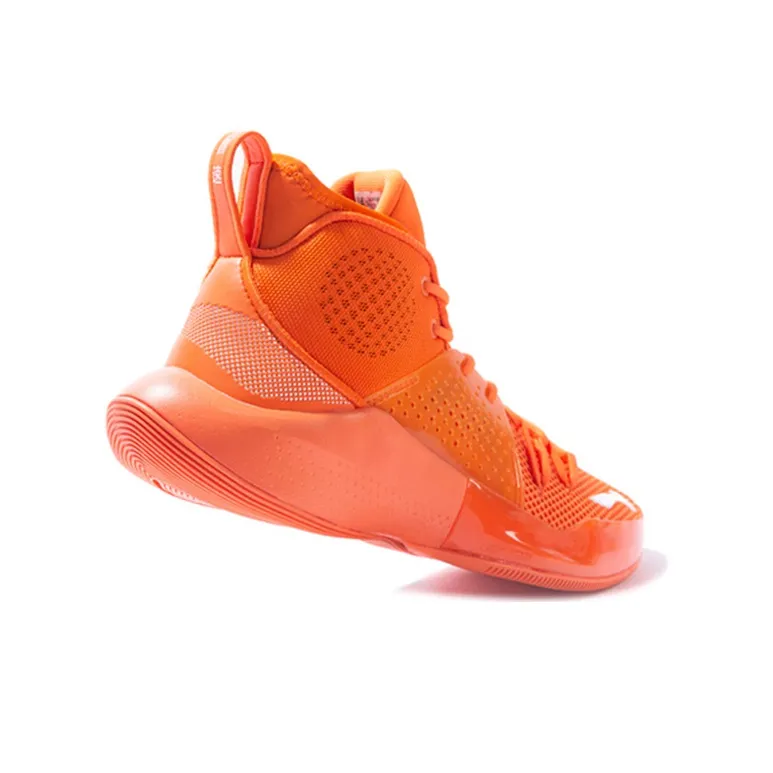 LiNing SONIC 8 Anti Slip Wear Resistant High Top Basketball Shoes Men's Carrot Orange-1