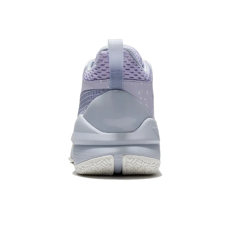 LiNing Sonic 10 Team Cushioning Anti-Slip And Wear-Resistant Coverage Support Mid-Top Basketball Shoes Purple Yellow-5