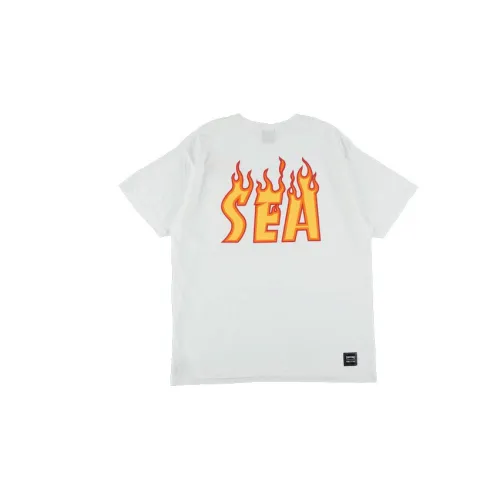 Wind And Sea Thrasher X WIND AND SEA CO-TITLED SERIES T-Shirts Unisex White