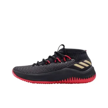 Adidas Dame 4 Black Gold Scarlet