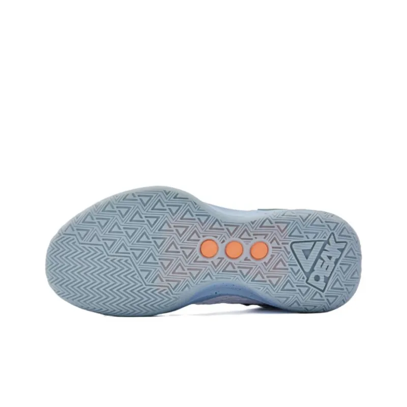 PEAK Basketball Shoes Men Mid Top Snow Crystal Blue-3