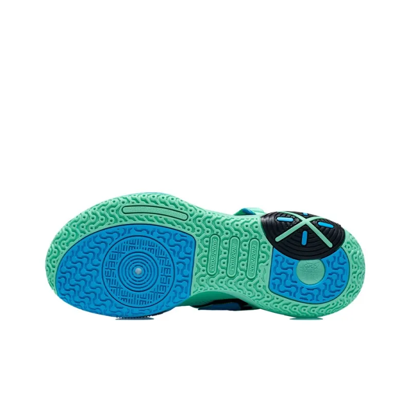 LINING All City 9 V2 Basketball Shoes Men Low Top Fluorescent Emerald Green-5