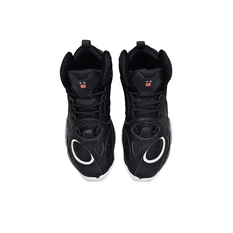 361° Basketball Shoes Men High Top Obsidian Black-1