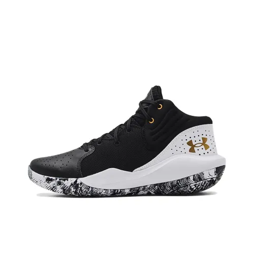 Under Armour Jet '21 Basketball Shoes Men Mid-Top Black/White