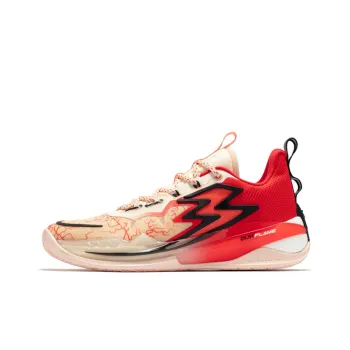 361° Big3 3.0 Pro Cushioning Wear Resistant Low Top Basketball Shoes Men's Magma Red