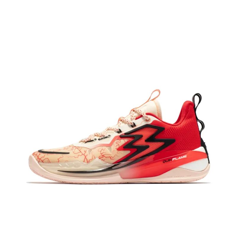 361° Big3 3.0 Pro Cushioning Wear-Resistant Low-Top Basketball Shoes Men's Magma Red-0