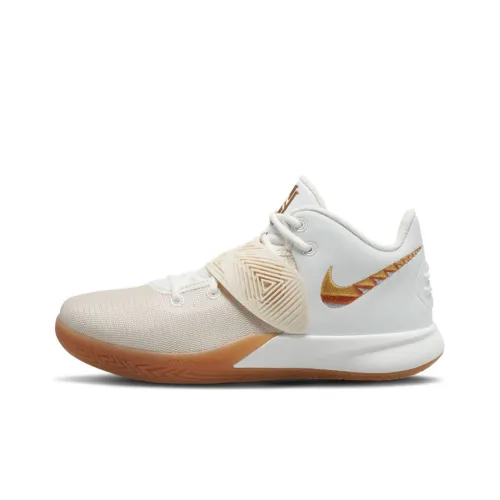 Nike Flytrap 3 Basketball Shoes Men Mid-Top White Gold