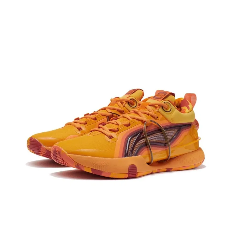 LINING Speed 8 Premium Basketball Shoes Men Low Top Mango Orange Yellow-2