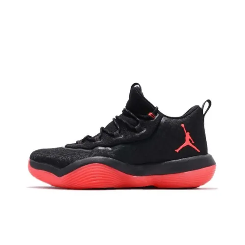 Jordan Super.Fly 1 Basketball Shoes Men Mid-Top Black/Red