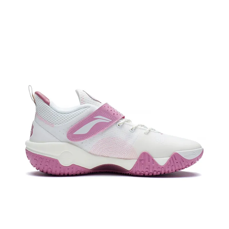 LiNing Coldblood Cushioning Anti Slip And Wear Resistant Coverage Support Low Top Basketball Shoes Men's Dark Rosy Red-1