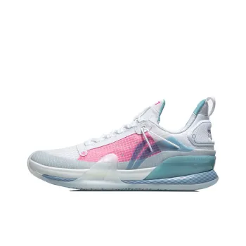 LINING Blitz 7 Premium Basketball Shoes Men Low Top White/Blue/Pink