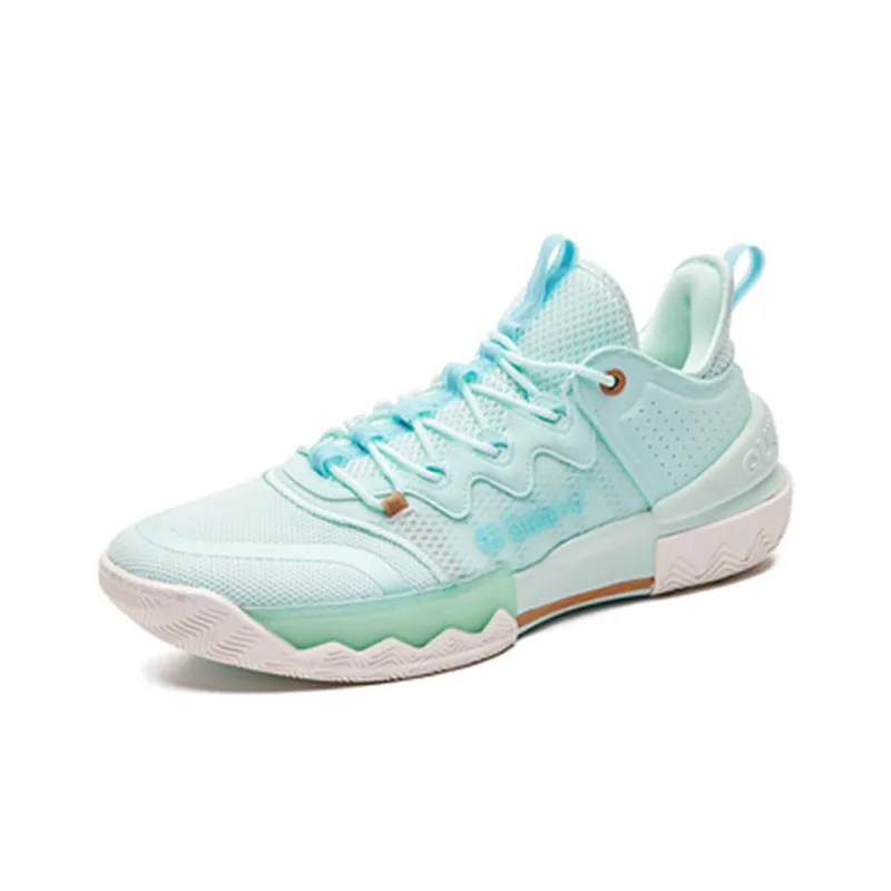 361° Burning Battle 2.0 Basketball Shoes Men Low Top Mint Green/White-1