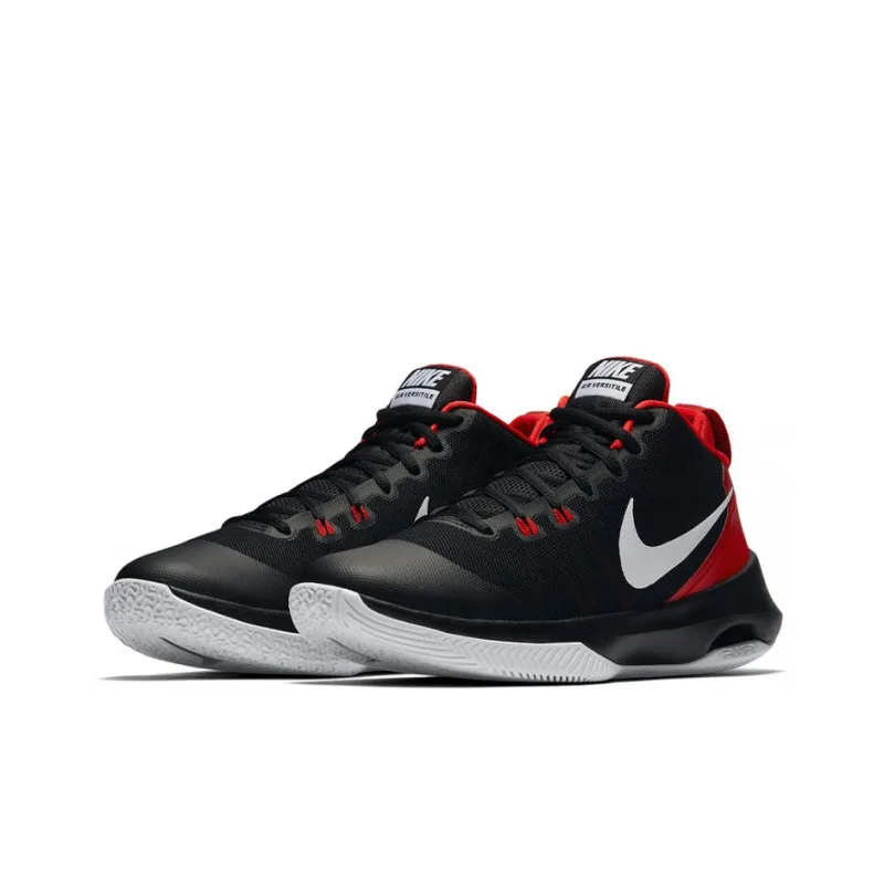 Nike Air Versitile Cushioning Anti Slip And Wear Resistant Low Top Performance Basketball Shoes Unisex Red Black White-2