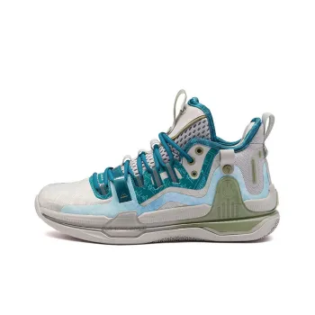 361° AG1 Pro Basketball Shoes Men Mid Top 4U Gray/Galaxy Green
