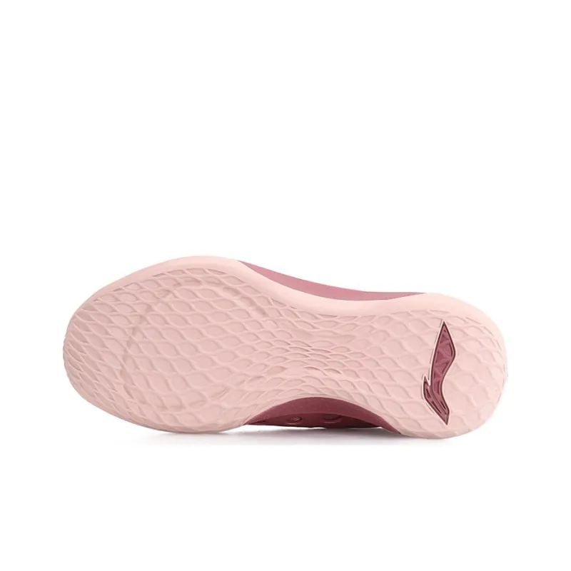 LiNing SONIC 7 Abrasion-Resistant Slip-Resistant Low-Top Performance Basketball Shoes Men's Pink-4