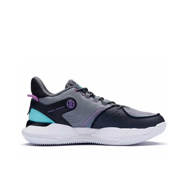 361° Slip Resistant, Abrasion Resistant, Lightweight Low Top Basketball Shoes Men's Black Gray-1