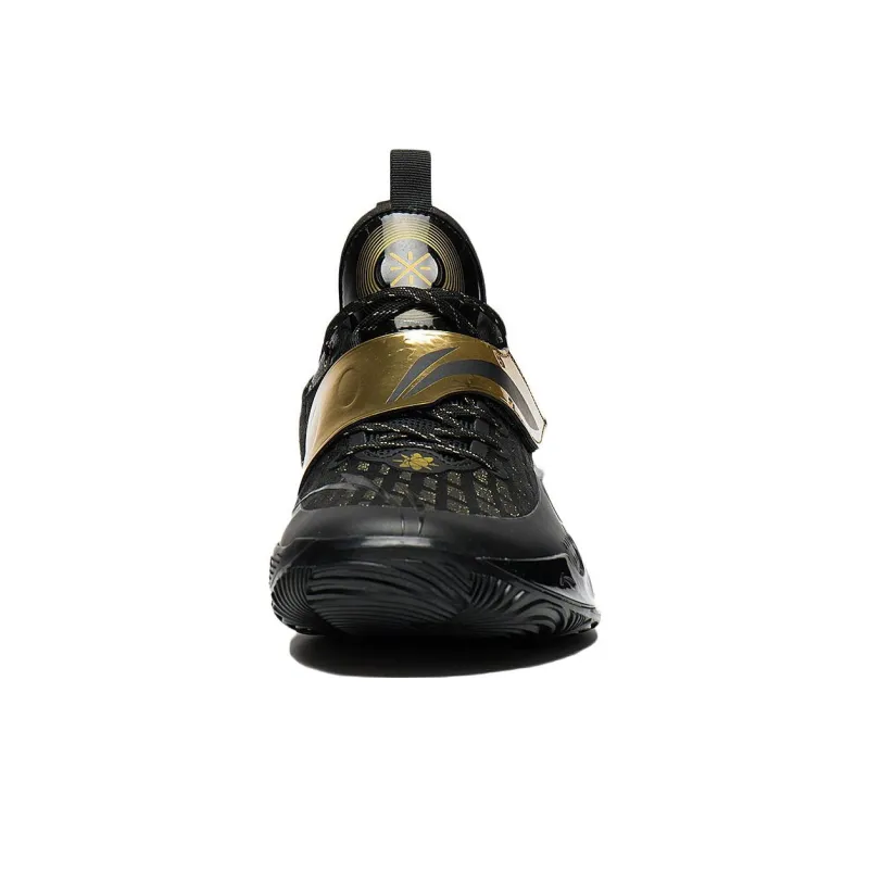 LiNing Wade 808 2 Cushioning Anti-Slip And Wear-Resistant Low-Top Basketball Shoes Black Gold-4