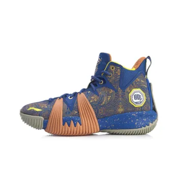 LiNing Badfive 1 Only Chu Has Talent. Cushioned Slip Resistant Mid Top Basketball Shoes Bright Royal Blue
