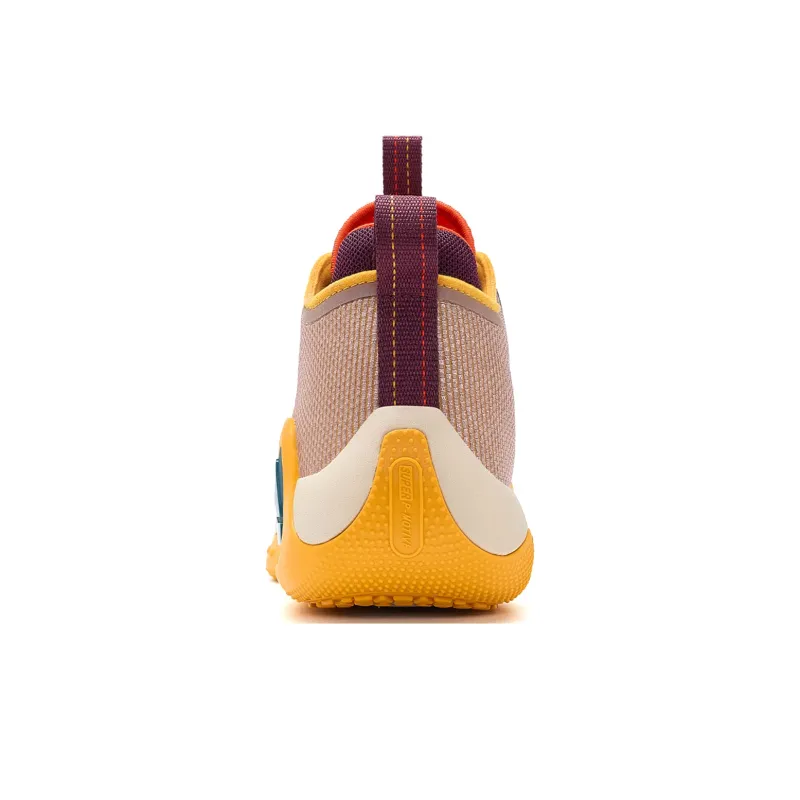 PEAK Star Move Anti Slip And Wear Resistant Cushioning Rebound Mid Top Basketball Shoes Multicolor Wood-4