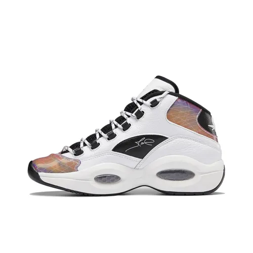 Adidas X Reebok Question Basketball Shoes Men Mid Top White