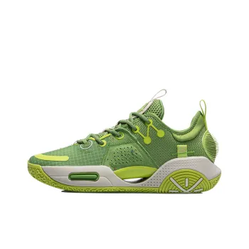 LiNing All City 9 V1.5 Wear Resistant Slip Resistant Cushioning Low Top Basketball Shoes Olive Green