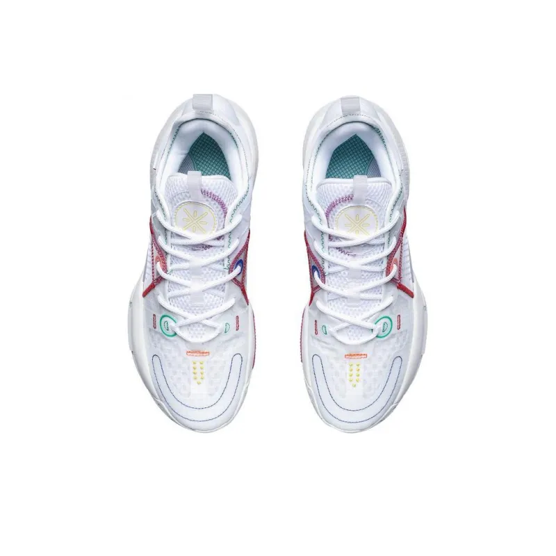 LiNing All City 9 V1.5 Abrasion Resistant Breathable Low Top Basketball Shoes Men's White-3