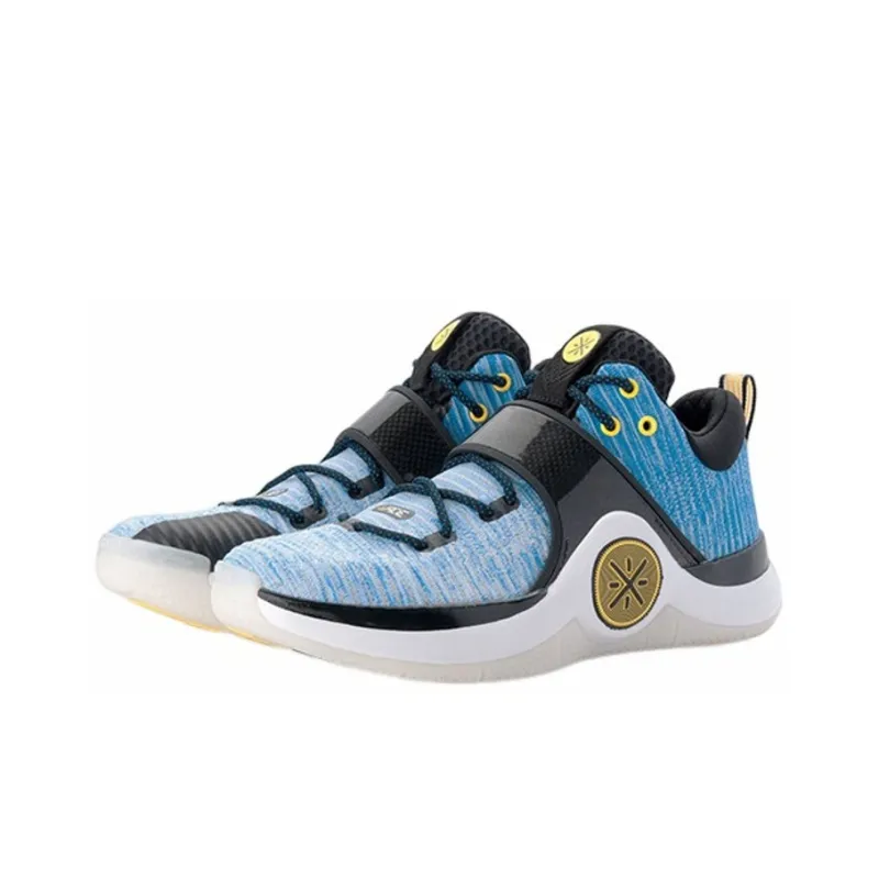 LiNing Way Of Wade 6 Horizon Non slip Lightweight Low Top Basketball Shoes Men's White Blue-2