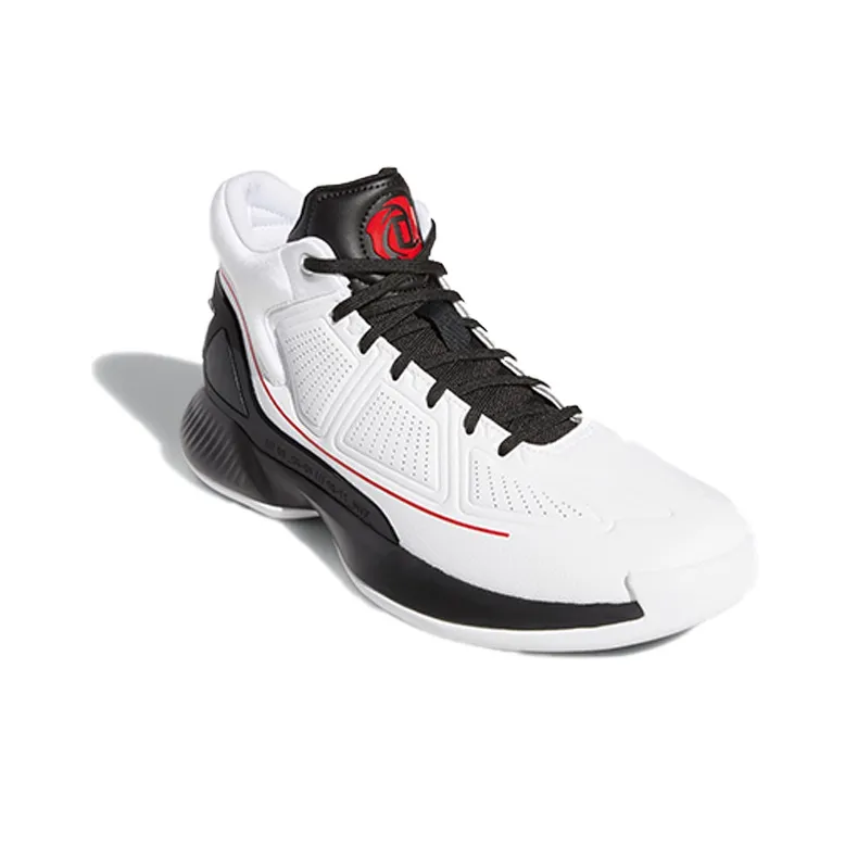 Adidas D Rose 10 White Black Red-2