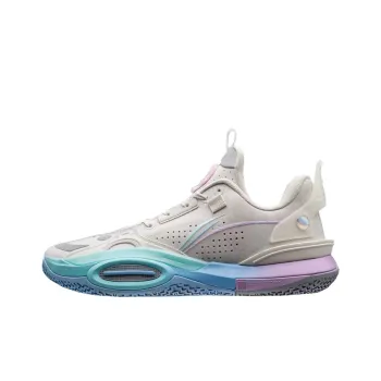 LiNing All City 10 V1 Cushioned Slip Resistant Low Top Performance Basketball Shoes Men's Pearl White PE Edition