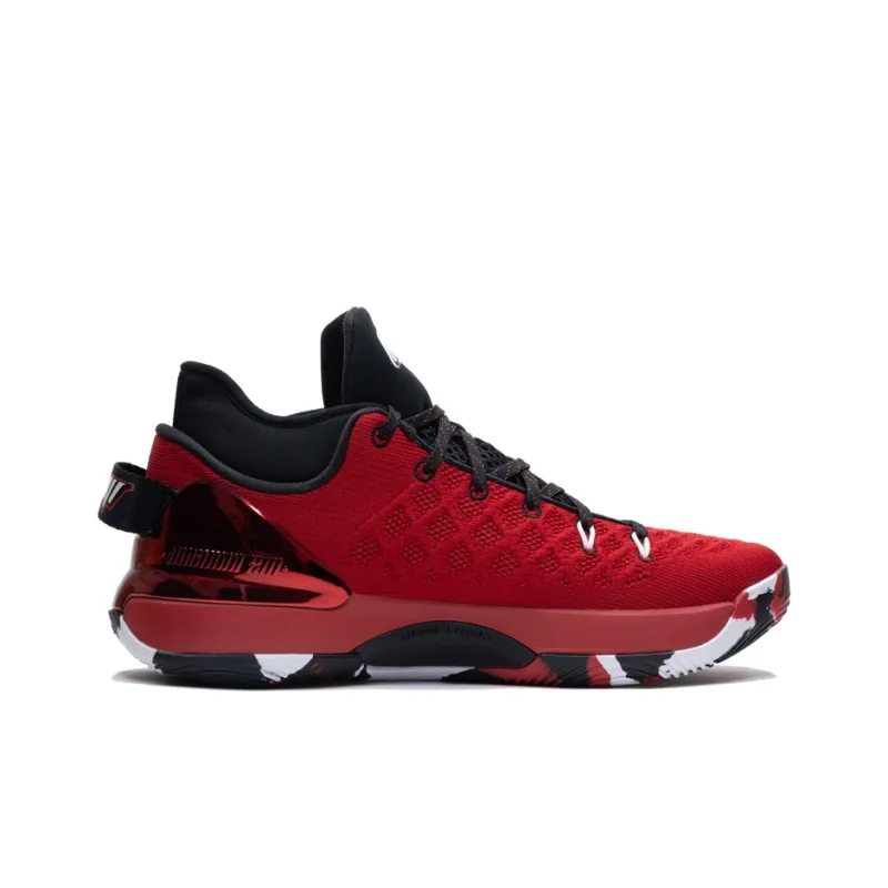 LiNing Yushuai 13 CBA League PE Durable Breathable Low Top Basketball Shoes Red-1