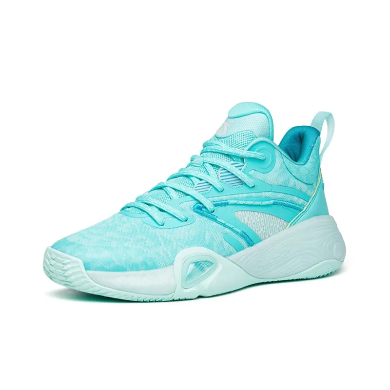 Anta Feather Feather Cushioned Slip-Resistant Abrasion-Resistant Low-Top Performance Basketball Shoes Men's Green-1