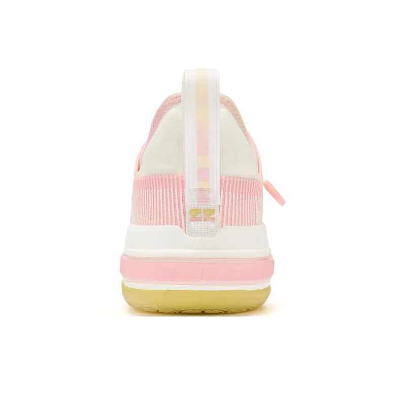 PEAK Wiggins AW1 Low-Top Performance Basketball Shoes Men's White Pink-4