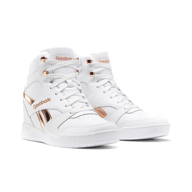 Reebok Royal BB4500 Cushioning Anti-Slip And Wear-Resistant High-Top Performance Basketball Shoes Women's White-2