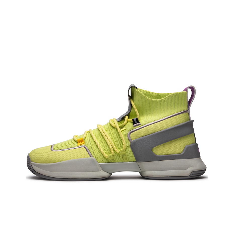 EQLZ EQUALIZER Zero Cell Basketball Shoes Unisex Mid-Top Lime Green - POIZON