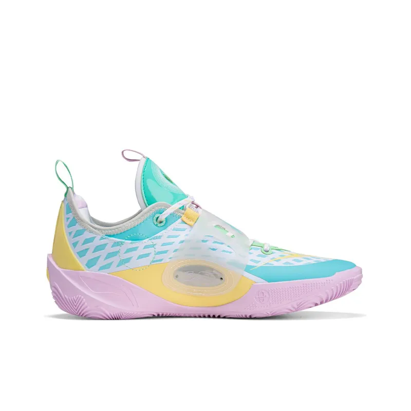 LiNing Wade 808 2 Anti Slip Wear Resistant Low Top Basketball Shoes Men's White Blue-1