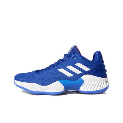 Adidas Pro Bounce 2018 Basketball Shoes Men Low-Top Blue/White