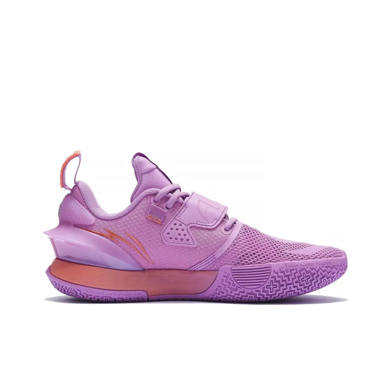 LiNing All City 10 V2 ' Lavender ' Cushioned Slip-Resistant Lightweight Rebound Low-Top Basketball Shoes Purple-1